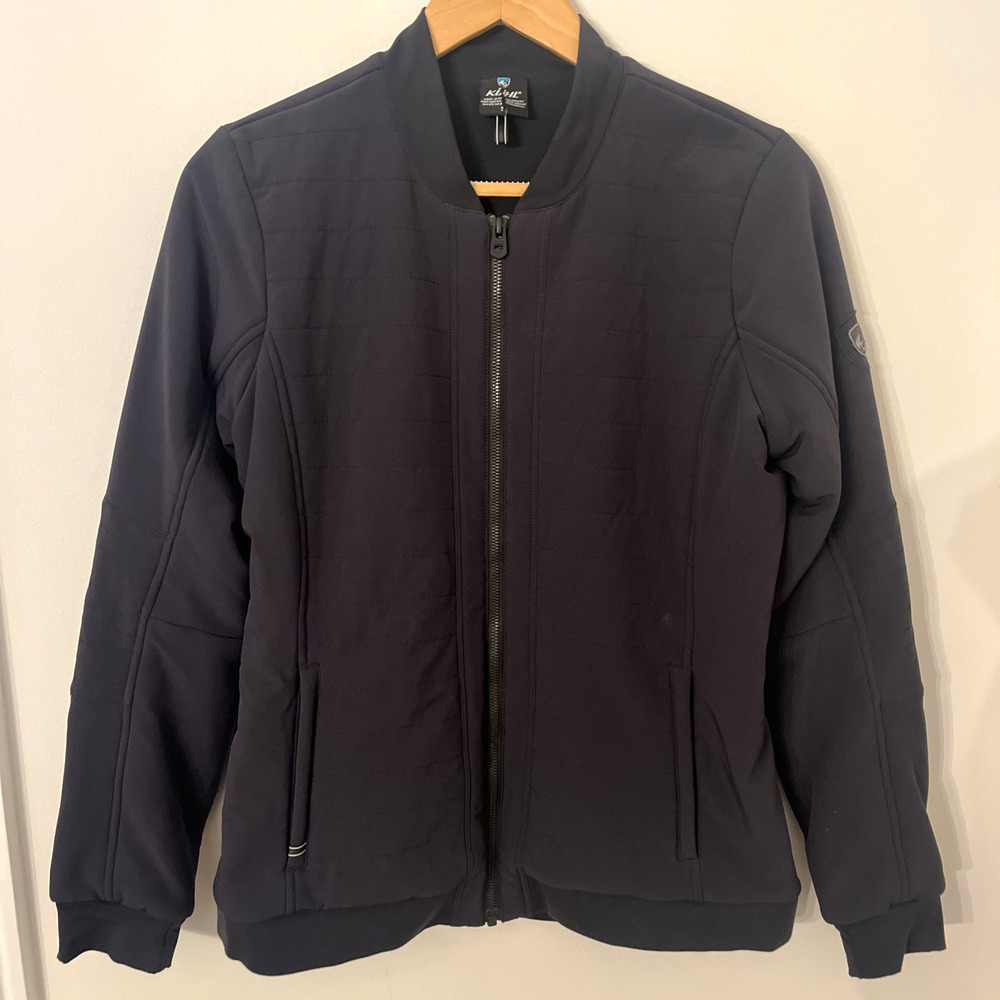 Kuhl Jacket Womens Small Black Quilted Softshell Insulated Full Zip Style‎ 4404